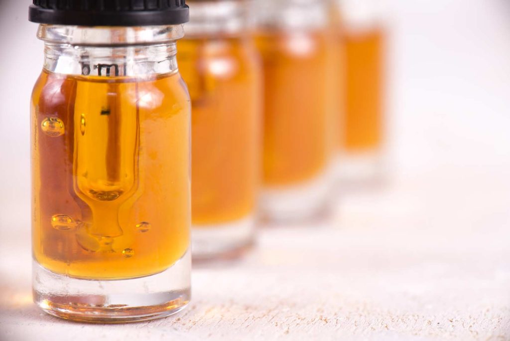 Botantical Extraction in glass bottles